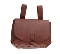 Bolsa medieval de piel sintética portátil, bolsa de cinturón medieval, bolsa de cinturón vintage para hombres, mujeres y niños, cintura de cuero, Brown, Talla única