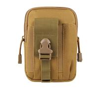Bolsa Molle Multiusos, riñonera táctica, riñonera, Monedero, Funda para teléfono (Khaki)