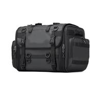 Bolsa Moto Asiento Trasero 2026 Gran capacidad Bolsas Laterales | Paquete de estante trasero para motocicleta, equipo de viaje plegable(Negro)