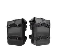 Bolsa Moto Asiento Trasero para R1200GS R1250GS | F850GS F700GS F900R para ADV, bolsa de barra de choque con marco lateral de 8L Alforjas Moto(No logo black 2pc)