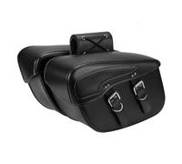 Bolsa Moto para Kawasaki para Vulcan 900 Personalizado para Vulcan 2000 Alforja De Motocicleta Bolsa De Equipaje Lateral De Cuero Impermeable Bolsa Equipaje Moto(450mm)