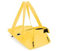 Bolsa multifuncional para mascotas, una bolsa fija especial para evitar arañazos y mordeduras, plegable al salir, adecuada para mascotas de 5 a 17 libras (amarillo, grande)