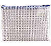 BOLSA MULTIUSOS Q-CONNECT MALLA DIN A5 APERTURA SUPERIOR CON CREMALLERA AZUL