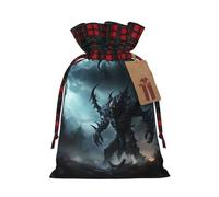 Bolsa navideña con cordón ajustable "Intruso Malvado" para cumpleaños, aniversarios y fiestas. También sirve para dulces y guardar cosas.