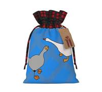 Bolsa navideña Gray Goose con cordón ajustable, ideal para cumpleaños, aniversarios y fiestas. También sirve para guardar dulces y otras cosas.