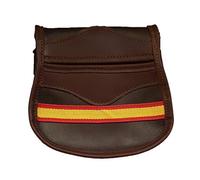 Bolsa ojeo en Piel con Detalle Bandera de España