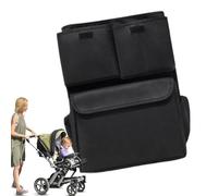 Bolsa organizador de cochecito, organizador de carrito, organizador de carrito, organizador de portavasos para cochecito para niños pequeños, bolsa colgante para cochecito portátil, carrito de compras