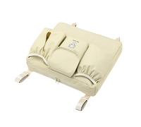 Bolsa organizadora colgante para cochecitos para bebé, bolsa de almacenamiento de pañales esenciales con bolsillo para biberón