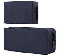 Bolsa organizadora de accesorios electrónicos, bolsa de almacenamiento digital portátil para cable, banco de energía, cargador, cables de carga, mouse, adaptador, auriculares y más, bolsa de viaje, 2