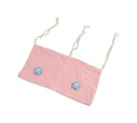 Bolsa organizadora de algodón con doble bolsillo para guardar pañales de bebé, para cuna y cochecitos, juguetes esenciales y toallitas