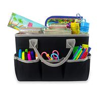Bolsa organizadora de almacenamiento para artistas, jardín de infantes, escuela, profesores, papelería, suministros de arte, estuche de transporte para libros de dibujo, cuadernos, pinceles de pintura