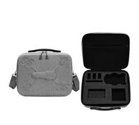 Bolsa organizadora de almacenamiento protectora para DJI Mini 5 Pro, PU/nailon EVA con forro personalizado acolchado grueso, bolsillo de malla con cremallera con correa para el hombro, bolsa de viaje
