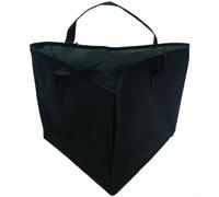Bolsa organizadora de almacenamiento triangular con asas portátiles para moverse entre dormitorios, armarios y balcones sin derrames (negro)