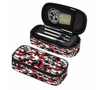 Bolsa organizadora de bolígrafos de Camuflaje Militar Rojo, Moderno Equipo Militar Oculto, Textura Bonita y Fresca, lápices de Acuarela, Bolsa de cosméticos, Organizador de papelería de Oficina para