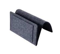 Bolsa organizadora de cama 1 bolsa de almacenamiento fieltro for mesita noche, cama, escritorio, sofá, TV, control remoto, organizador colgante, marco bolsillo(Color 2,270x220x80mm)