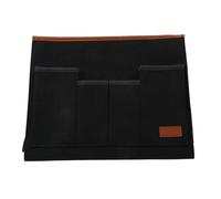 Bolsa organizadora de cama Bolsa de almacenamiento fieltro for mesita noche, for cama, escritorio, sofá, TV, control remoto, organizador colgante, bolsillos(Black)