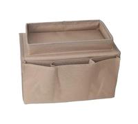 Bolsa organizadora de cama Bolsa organizadora for control remoto de TV, sofá, 6 bolsillos, pasamanos, reposabrazos, bolsas almacenamiento(Brown)