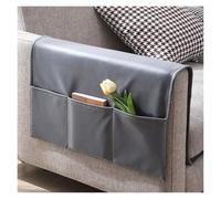 Bolsa organizadora de cama Organizador de almacenamiento, bolsa colgante, antideslizante, for mesita noche, sofá, soporte for cama, bolsillos tela for(Gray,50x110CM)