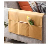 Bolsa organizadora de cama Organizador de almacenamiento, bolsa colgante, antideslizante, for mesita noche, sofá, soporte for cama, bolsillos tela for(Yellow,60x110CM)