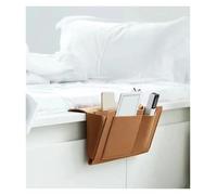 Bolsa organizadora de cama Organizador de almacenamiento fieltro for mesita noche, bolsa for sofá cama, lateral for colgante(Brown)