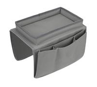 Bolsa organizadora de cama Organizador de reposabrazos for sofá, sillón, compartimento almacenamiento for mesita noche con 6 bolsillos(Grey)
