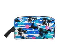 Bolsa organizadora de cosméticos de moda con estampado de palmera, bolsa organizadora de accesorios de viaje para mujer, bolsa de cosméticos, palmera, talla única, Palm Tree, One Size