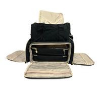 Bolsa organizadora de esmalte de uñas, bolsa grande para 48 botellas de lámpara de uñas, bolsa de esmalte de uñas con bolsillos extraíbles, bolsa de almacenamiento portátil para cosméticos, soporte