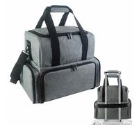 Bolsa organizadora de esmalte de uñas - Bolsa organizadora de viaje para tecnología de uñas, manicura con UV para capa | Doble capa - Arte de uñas - Soporte de palabras, bolsa y divisor