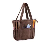 Bolsa organizadora de ganchillo para tejer bolsa de almacenamiento de hilo, bolsa de viaje para proyectos de manualidades, accesorios de ganchillo, aguja de gancho de hilo