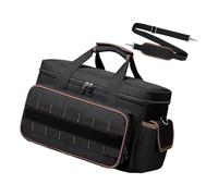 Bolsa organizadora de herramientas de 17 pulgadas con múltiples bolsillos con divisor de compartimento principal, correa exterior y opción de transporte para tareas de reparación de automóviles