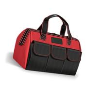 Bolsa Organizadora De Herramientas Industriales De Gran Capacidad De 13/14 Pulgadas Correa De Hombro Gruesa De Tela Negra Reforzada Para Bolsas De Almacenamiento De Herramientas Profesionales Con