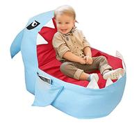 Bolsa organizadora de juguetes, Silla puff gigante para guardar peluches y como espacio de juego infantil (Azul)