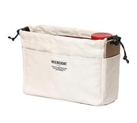 Bolsa organizadora de mano, interior Purse Organizer Insert, Travel Insert Cosmetic Bag, Large Capacity Purse Cosmetic Bag, Waterproof Canvas Purse Organizer Pouches, Purse Organization Bag for Home,