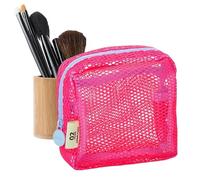 Bolsa organizadora de maquillaje, bolsa de almacenamiento de maquillaje de malla - Bolsa organizadora de aseo de malla, bolsa organizadora para cosméticos, teléfono móvil, llaves, B, Fare riferimento