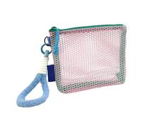 Bolsa Organizadora De Maquillaje - Neceser De Viaje Ligero | Bolsos Transparentes Estéticos con Red para Uso Diario SPA Playa Avión Hospital Bodas Tren Crucero Residencia