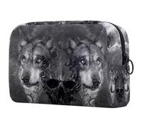 Bolsa organizadora de maquillaje Ocean World Fantasy Underwater Animal Pencil Case Cosmetic Storage Bag Portable Toiletry Pouch for Women Men, Multicolor 08, 18.5x7.5x13cm/7.3x3x5.1in