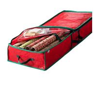 Bolsa organizadora de papel de regalo para Navidad,Bolsa de almacenamiento de papel de regalo navideño - Bolsa organizadora de papel de regalo debajo de la cama | Bolsas organizadoras de papel envolve