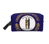 Bolsa organizadora de viaje con diseño de bandera del estado de Kentucky, neceser de aseo para hombres y mujeres, para viajes, gimnasio, uso diario