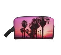 Bolsa organizadora de viaje con diseño de palmeras y nubes coloridas, con 4 estampados, para hombres y mujeres, para viajes, gimnasio, uso diario