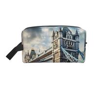 Bolsa organizadora de viaje con diseño histórico del puente de la Torre Vieja de Londres, neceser de aseo para hombres y mujeres, para viajes, gimnasio, uso diario