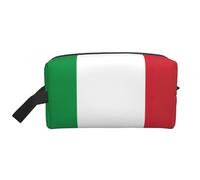 Bolsa organizadora de viaje con estampado de bandera italiana, neceser de cosméticos, bolsa de lavado para hombres y mujeres, para viajes, gimnasio diario