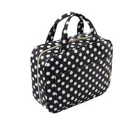 Bolsa organizadora de viaje de gran capacidad, neceser de cosméticos para viajes de negocios, bolso plegable de almacenamiento de maquillaje con asa, organizador de desorden para estudiantes, ahorra