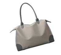 Bolsa organizadora de viaje de gran tamaño para entrenamiento, viajes, diseño ergonómico, práctica correa para el hombro, bolsa de hombro Oxford, espaciosa bolsa de hospital de maternidad, gris claro