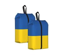Bolsa organizadora de zapatos de viaje con estampado de bandera de Ucrania, para hombre, mujer, para gimnasio, camping, uso diario, 2 unidades., Talla única, Organizador de bolsas
