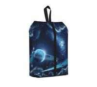 Bolsa organizadora de zapatos de viaje con estampado de estrellas y planetas de luna, para hombre y mujer, bolsa organizadora para el hogar, gimnasio, camping, 1 unidad, Talla única, Viajes