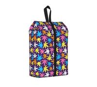 Bolsa organizadora de zapatos de viaje con estampado de malas hierbas para hombres y mujeres, para gimnasio, camping, uso diario, 1 unidad, Talla única, Organizador de bolsas