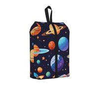 Bolsa organizadora de zapatos de viaje unisex con estampado de planetas para camping, ligera, portátil, 1 unidad, Talla única, Organizador de bolsas