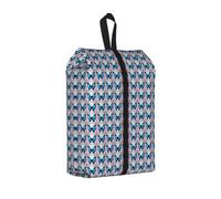 Bolsa organizadora de zapatos unisex con estampado de mariposas azules y moradas, ligera, portátil, para vacaciones, 1 unidad, Talla única, Organizador de bolsas
