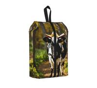 Bolsa organizadora de zapatos unisex con estampado de vaca bonita para viajes, camping, ligera, portátil, 1 unidad, Talla única, Organizador de bolsas