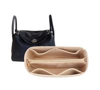 Bolsa organizadora Forrada, Bolsa organizadora, Bolsa de cosméticos portátil for Hermes Lindy(Beige B,Lindy 34)